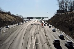 December 2024 - A view of the project area near Rockhill Drive, looking south