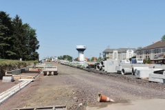 May 2021 - Stormwater drainage pipes await installation as southbound U.S. 1 is widened between Street Road and Old Lincoln Highway.